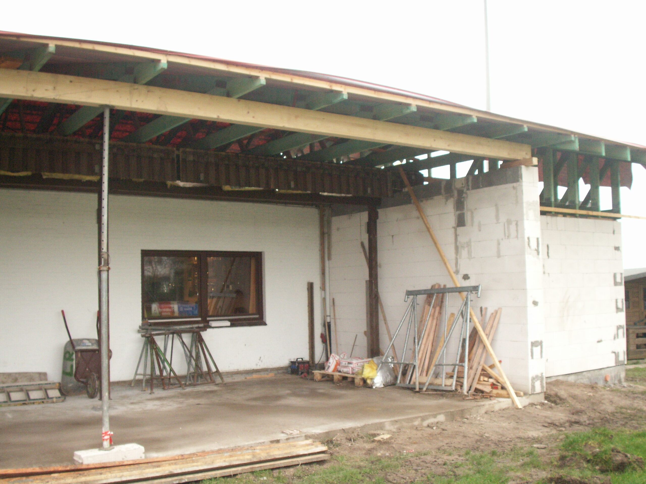 2007 | Umbauphase Vereinsheim 1 Vereinsheim umbau9 scaled