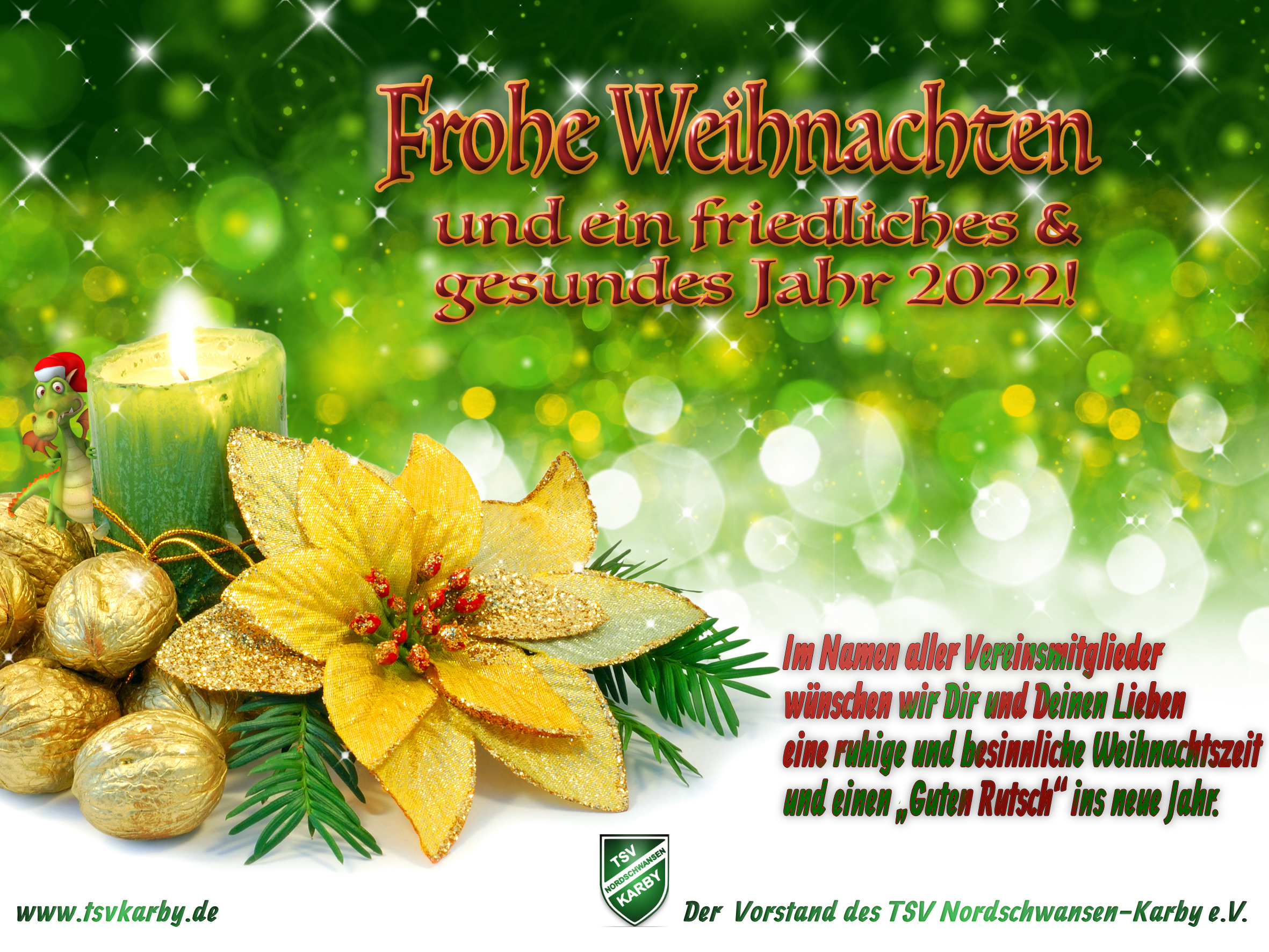 Frohe Weihnachten TSV Nordschwansen Karby